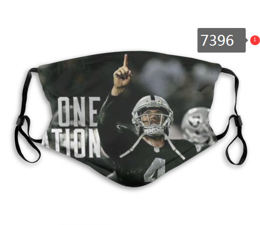 NFL 2020 Oakland Raiders #87 Dust mask with filter->nfl dust mask->Sports Accessory